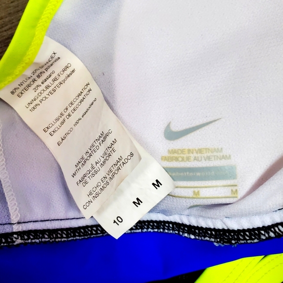 Nike Tankini Swim Racerback 10/Medium Like new - Picture 4 of 8